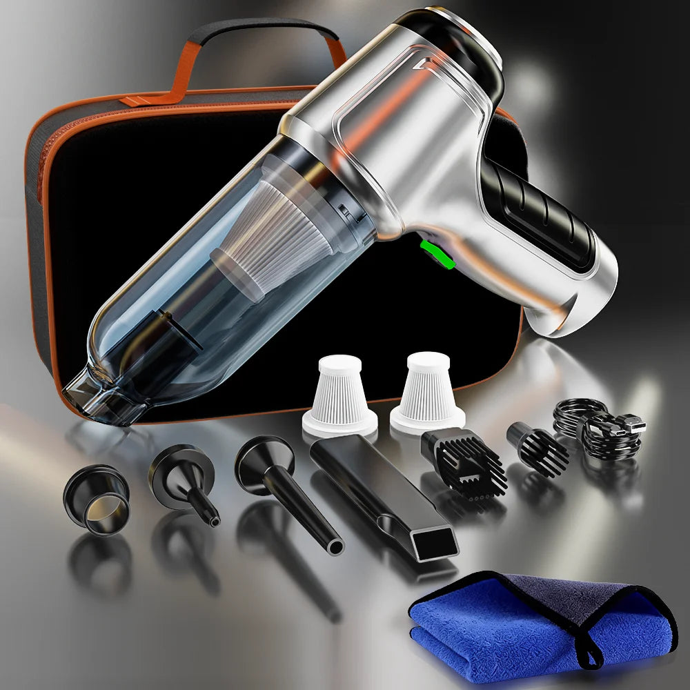 SZUK 15000Pa Powerful Car Vacuum Cleaner Strong Suction Portable Handheld Cleaning Machine Mini Wireless Vacuum Cleaner for Car