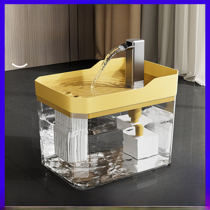 Pet Water Dispenser, Cat Flowing Water Dispenser, Silent Large-Capacity Dog Circulating Automatic Plastic Water Feeder Wholesale