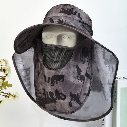 Sun Protection Hat for Men, New Style Cycling Sun Hat, Outdoor Face-Covering Fisherman Hat, Summer Breathable Hat for Men, Cross-Border Wholesale