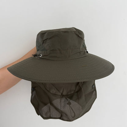 Sun Protection Hat for Men, New Style Cycling Sun Hat, Outdoor Face-Covering Fisherman Hat, Summer Breathable Hat for Men, Cross-Border Wholesale