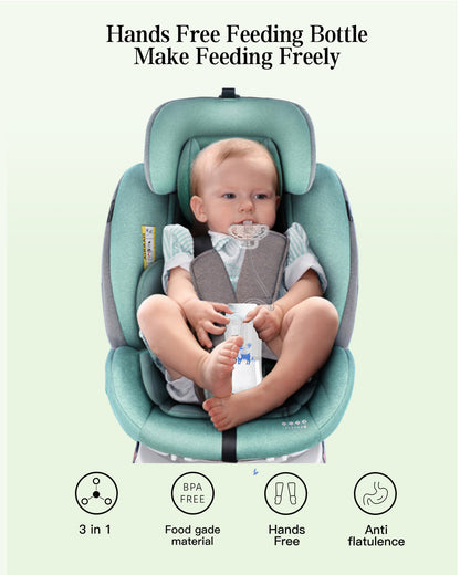 Amazon's Popular Creative Baby Bottle Hands-Free Feeding Device Wide-Mouth Pp Baby Bottle 300ml