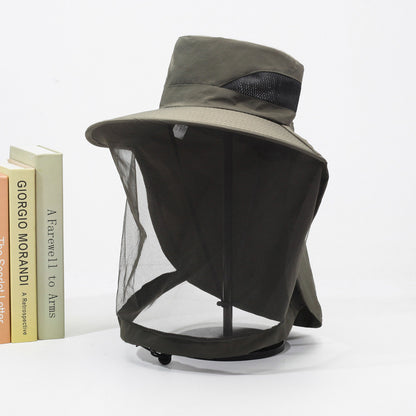 Sun Protection Hat for Men, New Style Cycling Sun Hat, Outdoor Face-Covering Fisherman Hat, Summer Breathable Hat for Men, Cross-Border Wholesale