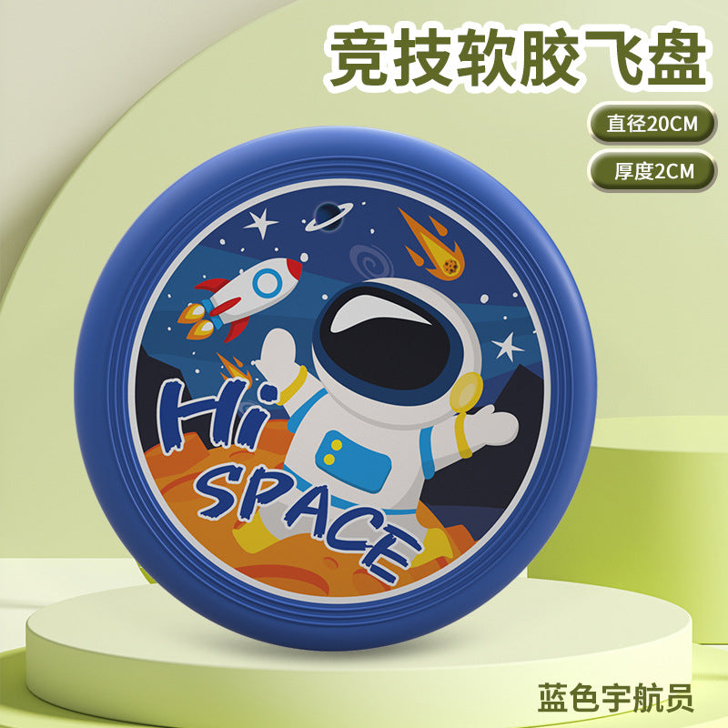 Wholesale Cartoon Children Soft Frisbee Kindergarten Professional Hand Throw Frisbee Toy Pet UFO Outdoor Sports