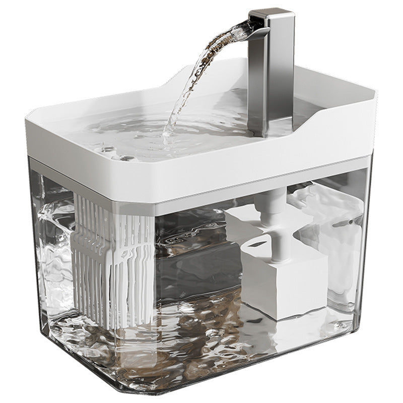 Pet Water Dispenser, Cat Flowing Water Dispenser, Silent Large-Capacity Dog Circulating Automatic Plastic Water Feeder Wholesale