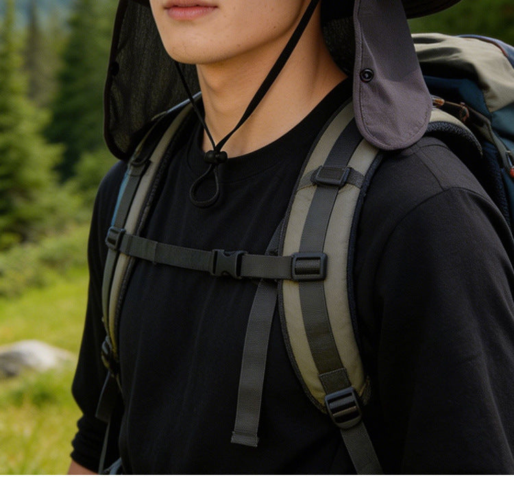 Sun Protection Hat for Men, New Style Cycling Sun Hat, Outdoor Face-Covering Fisherman Hat, Summer Breathable Hat for Men, Cross-Border Wholesale