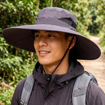 Sun Protection Hat for Men, New Style Cycling Sun Hat, Outdoor Face-Covering Fisherman Hat, Summer Breathable Hat for Men, Cross-Border Wholesale