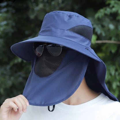 Sun Protection Hat for Men, New Style Cycling Sun Hat, Outdoor Face-Covering Fisherman Hat, Summer Breathable Hat for Men, Cross-Border Wholesale