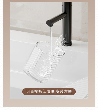 Toilet Shelf Wall-mounted Toilet Washstand Wall-mounted Toilet Cosmetics Hole-free Storage Box Toothbrush