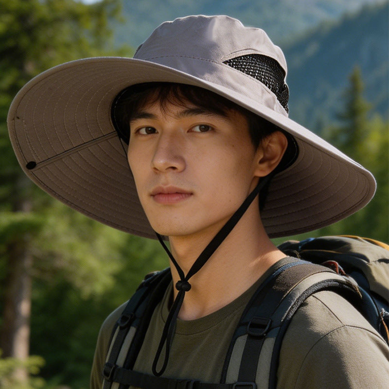 Sun Protection Hat for Men, New Style Cycling Sun Hat, Outdoor Face-Covering Fisherman Hat, Summer Breathable Hat for Men, Cross-Border Wholesale