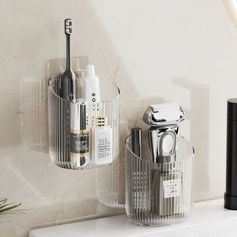 Toilet Shelf Wall-mounted Toilet Washstand Wall-mounted Toilet Cosmetics Hole-free Storage Box Toothbrush
