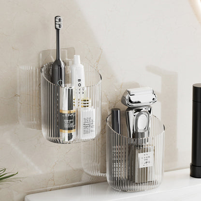 Toilet Shelf Wall-mounted Toilet Washstand Wall-mounted Toilet Cosmetics Hole-free Storage Box Toothbrush