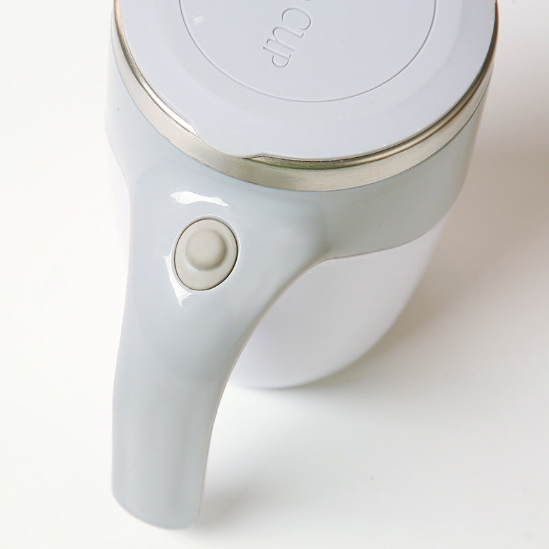 Automatic Mixing Cup Stainless Steel Rechargeable Lazy Coffee Cup Office Brewing Magnetic Rotating Battery Cup