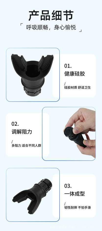Popular Portable Mouthpiece-Type Lung Capacity Trainer for Copd, Lung Function Improvement Breathing Trainer, Exercise Trainer