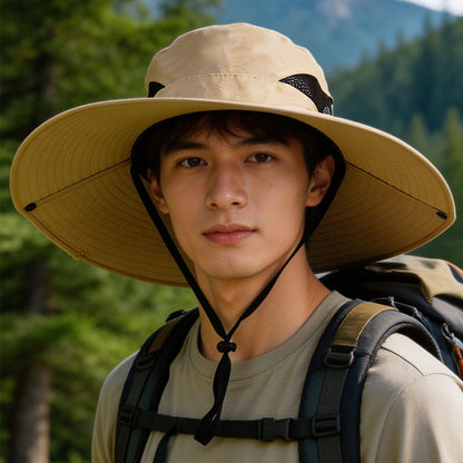 Sun Protection Hat for Men, New Style Cycling Sun Hat, Outdoor Face-Covering Fisherman Hat, Summer Breathable Hat for Men, Cross-Border Wholesale