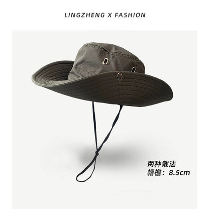 Sun Protection Hat for Men, New Style Cycling Sun Hat, Outdoor Face-Covering Fisherman Hat, Summer Breathable Hat for Men, Cross-Border Wholesale
