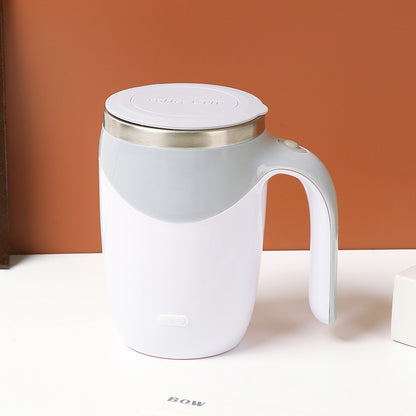 Automatic Mixing Cup Stainless Steel Rechargeable Lazy Coffee Cup Office Brewing Magnetic Rotating Battery Cup