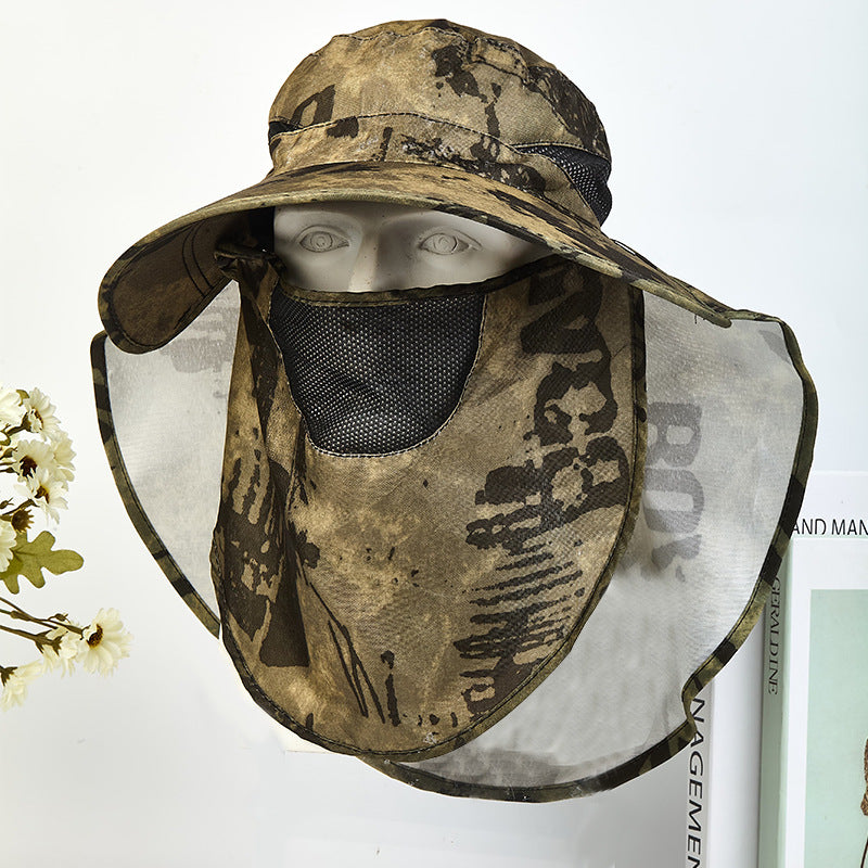 Sun Protection Hat for Men, New Style Cycling Sun Hat, Outdoor Face-Covering Fisherman Hat, Summer Breathable Hat for Men, Cross-Border Wholesale