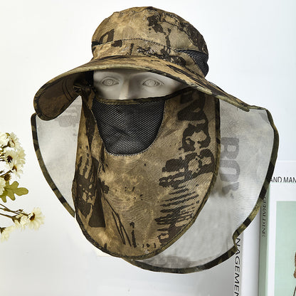 Sun Protection Hat for Men, New Style Cycling Sun Hat, Outdoor Face-Covering Fisherman Hat, Summer Breathable Hat for Men, Cross-Border Wholesale