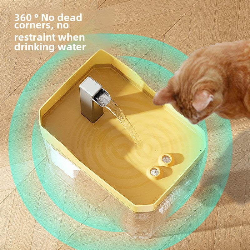 Pet Water Dispenser, Cat Flowing Water Dispenser, Silent Large-Capacity Dog Circulating Automatic Plastic Water Feeder Wholesale