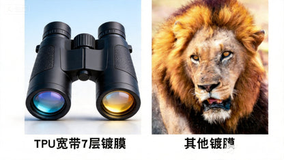 German Binoculars with High Magnification and High Definition, Professional-Grade, Portable, Night Vision, Outdoor Concert, Mobile Phone Photography
