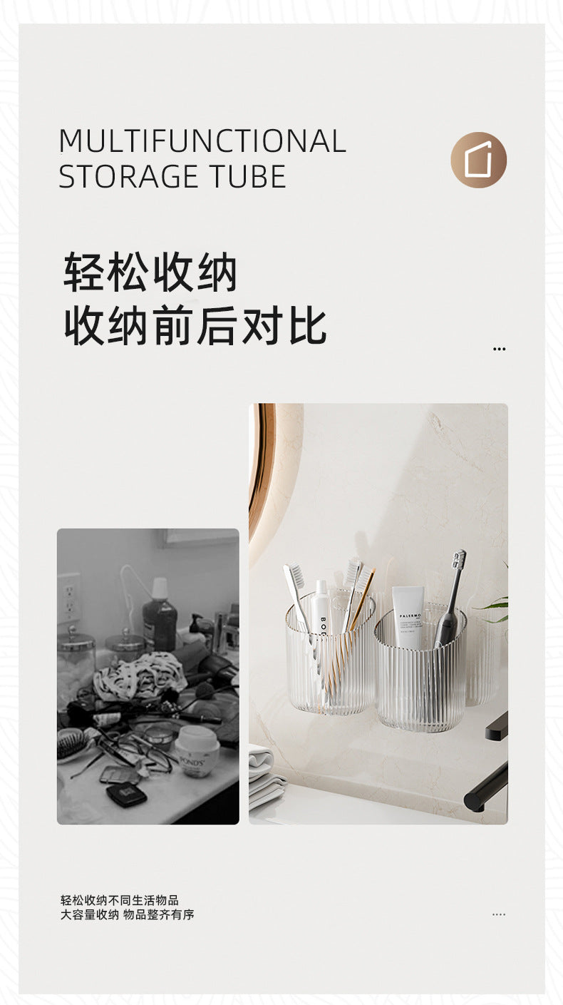 Toilet Shelf Wall-mounted Toilet Washstand Wall-mounted Toilet Cosmetics Hole-free Storage Box Toothbrush