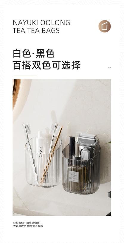 Toilet Shelf Wall-mounted Toilet Washstand Wall-mounted Toilet Cosmetics Hole-free Storage Box Toothbrush