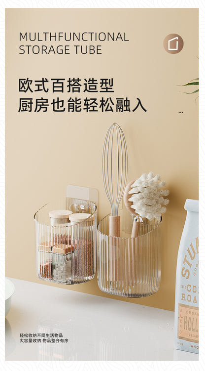 Toilet Shelf Wall-mounted Toilet Washstand Wall-mounted Toilet Cosmetics Hole-free Storage Box Toothbrush