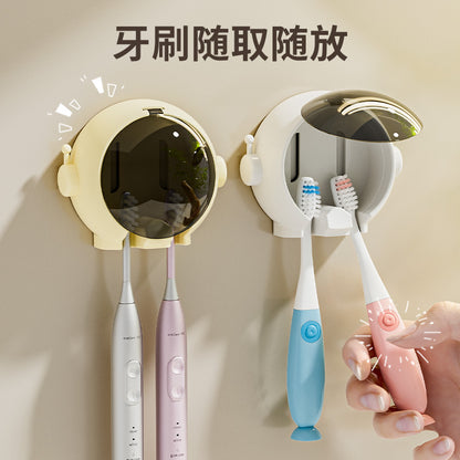 Cartoon Toothbrush Storage Rack Wall-mounted Bathroom Electric Toothbrush Storage Rack Punch-free Bathroom Wall Rack