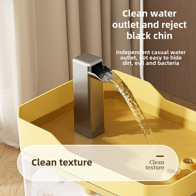 Pet Water Dispenser, Cat Flowing Water Dispenser, Silent Large-Capacity Dog Circulating Automatic Plastic Water Feeder Wholesale