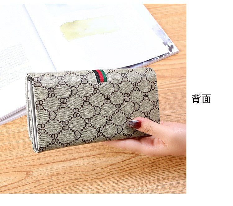 Long Wallet for Women 2024 New Fashion Simple Foldableing Multi-Functional Hand Wallet Card Holder Two-In-One Wallet