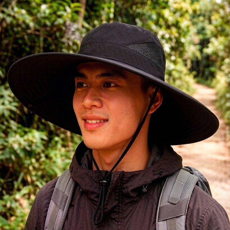 Sun Protection Hat for Men, New Style Cycling Sun Hat, Outdoor Face-Covering Fisherman Hat, Summer Breathable Hat for Men, Cross-Border Wholesale