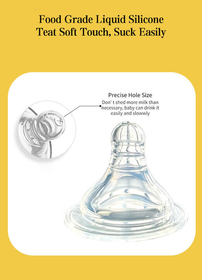 Amazon's Popular Creative Baby Bottle Hands-Free Feeding Device Wide-Mouth Pp Baby Bottle 300ml