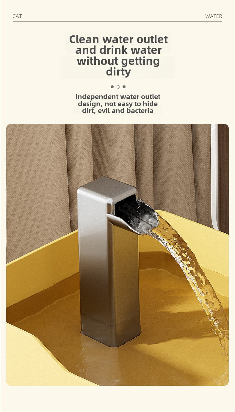 Pet Water Dispenser, Cat Flowing Water Dispenser, Silent Large-Capacity Dog Circulating Automatic Plastic Water Feeder Wholesale