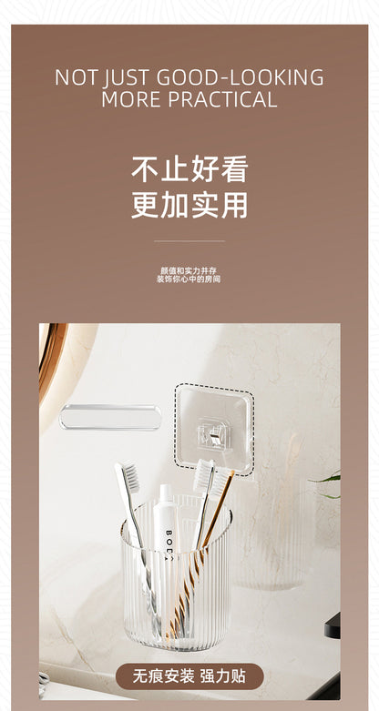 Toilet Shelf Wall-mounted Toilet Washstand Wall-mounted Toilet Cosmetics Hole-free Storage Box Toothbrush