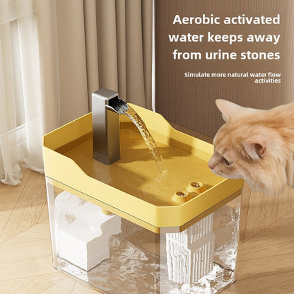 Pet Water Dispenser, Cat Flowing Water Dispenser, Silent Large-Capacity Dog Circulating Automatic Plastic Water Feeder Wholesale