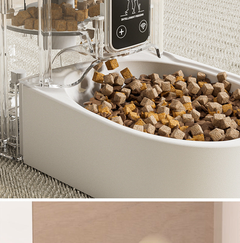 Automatic Pet Feeder, Mobile Phone Wifi Bluetooth Timing Control, Smart Feeder, Cat Pet Supplies