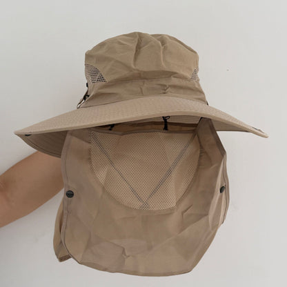 Sun Protection Hat for Men, New Style Cycling Sun Hat, Outdoor Face-Covering Fisherman Hat, Summer Breathable Hat for Men, Cross-Border Wholesale