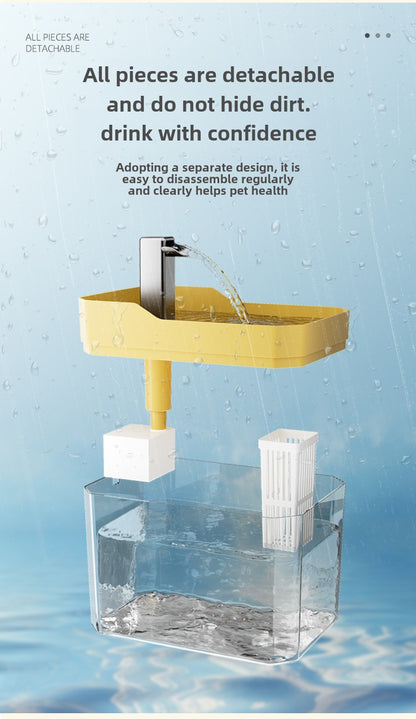 Pet Water Dispenser, Cat Flowing Water Dispenser, Silent Large-Capacity Dog Circulating Automatic Plastic Water Feeder Wholesale