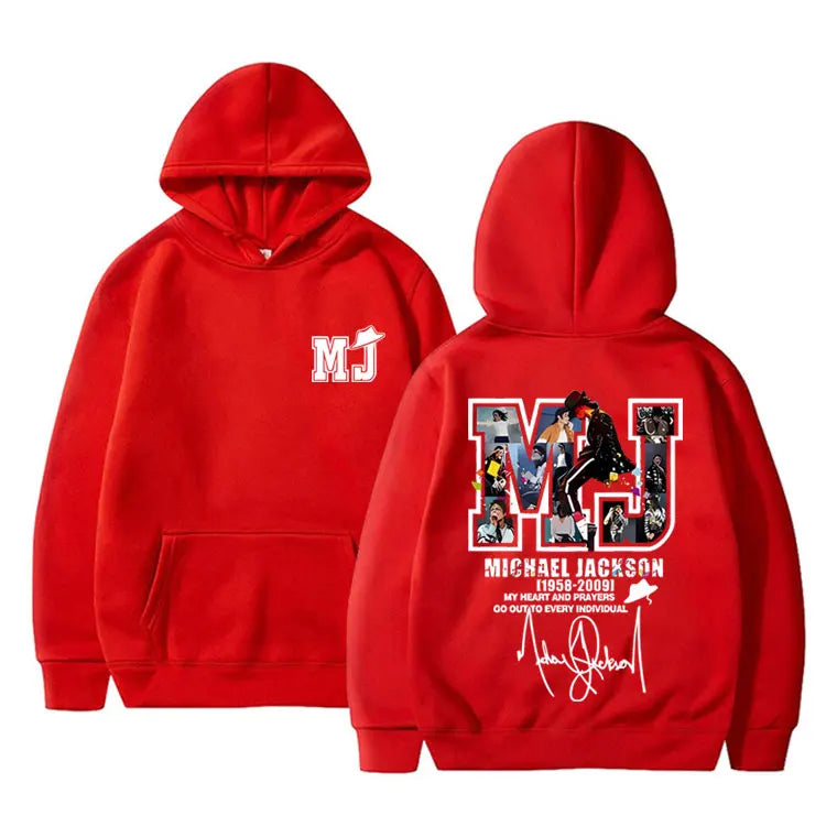 Classic Vintage Michael Jackson Graphic Hoodie Men Women Hip Hop Punk Rock Oversized Sweatshirt Men's Casual Long Sleeve Hoodies
