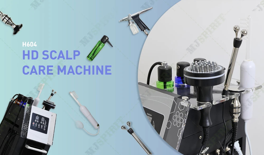 Massage 5 in 1 Electric Scalp Therapy Machine Bubble Hair Scalp Massage Hair Regeneration Device Beauty Salon/Spa