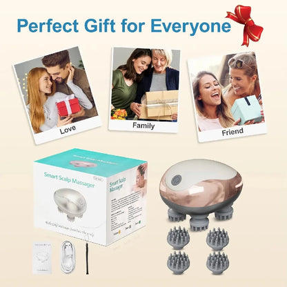 Electric Scalp Massager Handheld Portable  Scalp Massager Head Scratcher for Full Body Massage Deep Clean and Stress Relax.