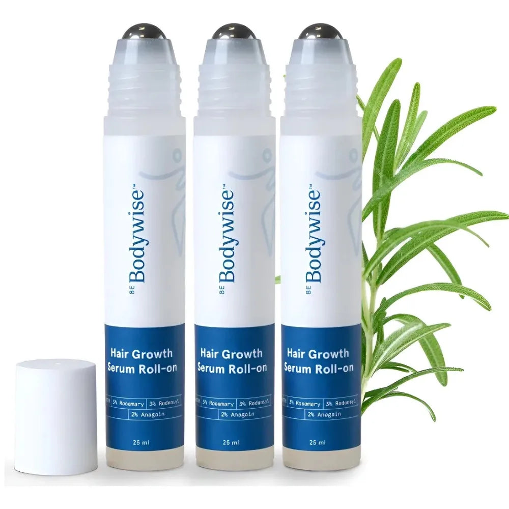 Advanced 25ml Be Bodywise Rosemary Anti-Hair Fall Growth Serum Roll-On Hair Growth Increases Density Hair Roller Essence Massage