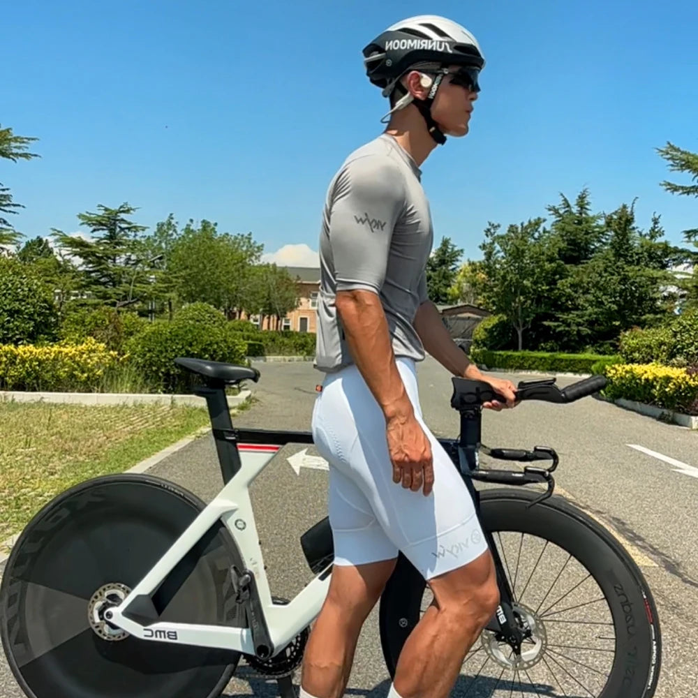 YKYWBIKE Cycling Bib Shorts Men Outdoor Road Bike Ride Sponge Padded Riding Bib Tights Bicycle Men's Cycling Clothing Mtb Short