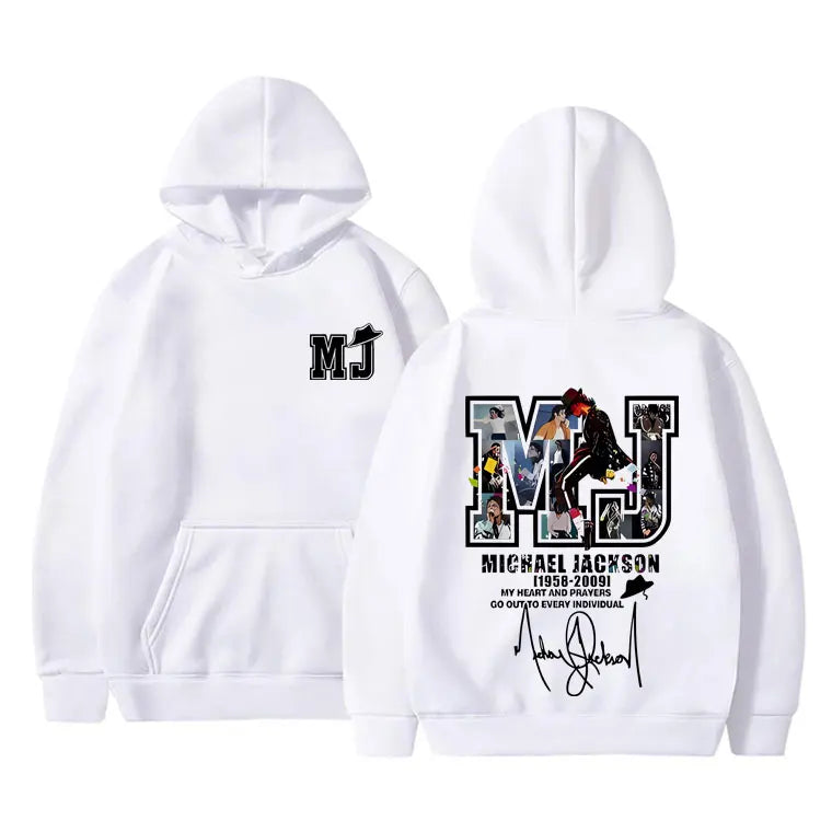 Classic Vintage Michael Jackson Graphic Hoodie Men Women Hip Hop Punk Rock Oversized Sweatshirt Men's Casual Long Sleeve Hoodies