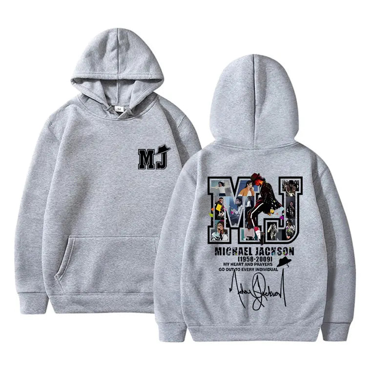 Classic Vintage Michael Jackson Graphic Hoodie Men Women Hip Hop Punk Rock Oversized Sweatshirt Men's Casual Long Sleeve Hoodies