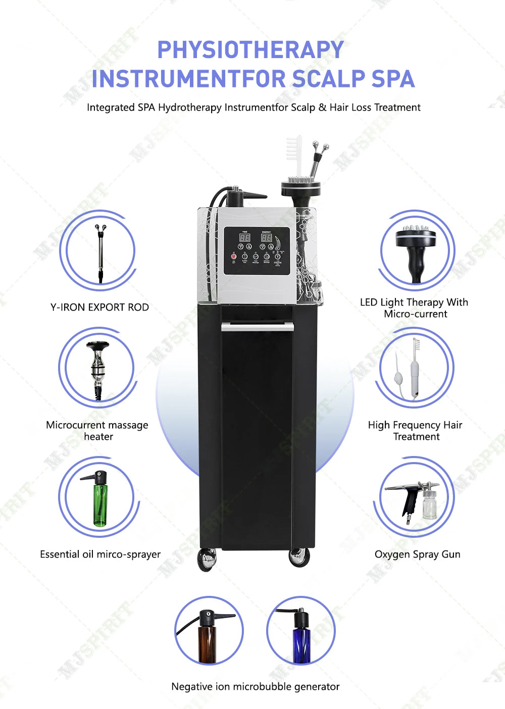 Massage 5 in 1 Electric Scalp Therapy Machine Bubble Hair Scalp Massage Hair Regeneration Device Beauty Salon/Spa
