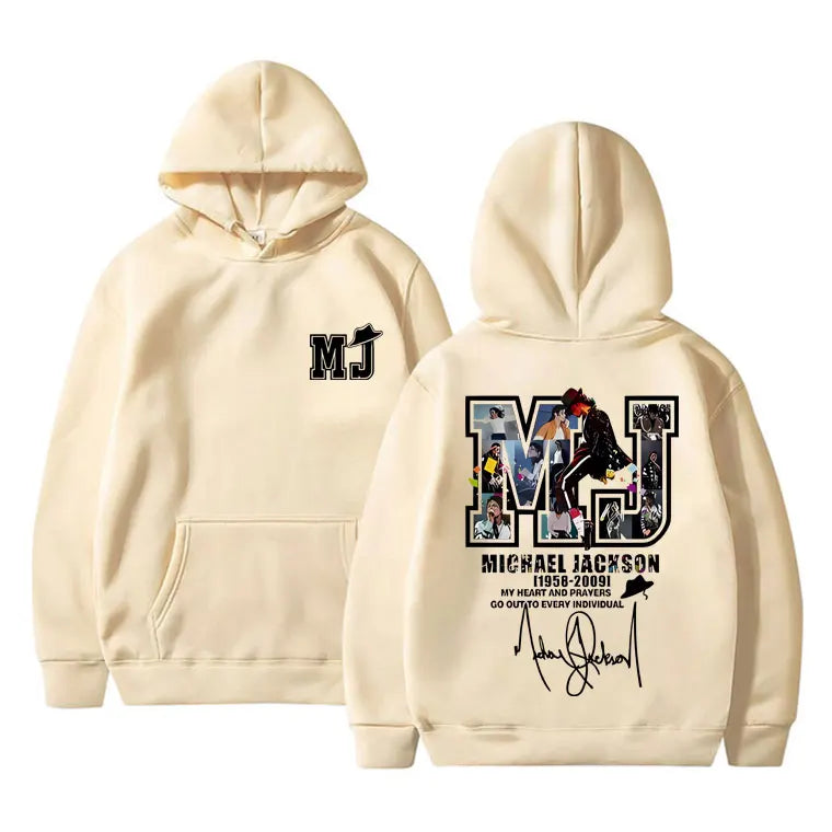 Classic Vintage Michael Jackson Graphic Hoodie Men Women Hip Hop Punk Rock Oversized Sweatshirt Men's Casual Long Sleeve Hoodies