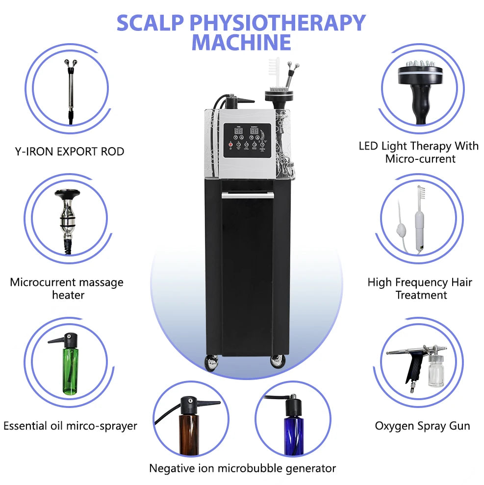 Massage 5 in 1 Electric Scalp Therapy Machine Bubble Hair Scalp Massage Hair Regeneration Device Beauty Salon/Spa