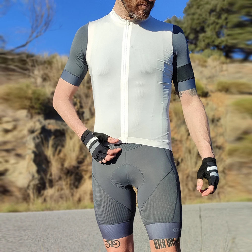 YKYWBIKE Cycling Bib Shorts Men Outdoor Road Bike Ride Sponge Padded Riding Bib Tights Bicycle Men's Cycling Clothing Mtb Short