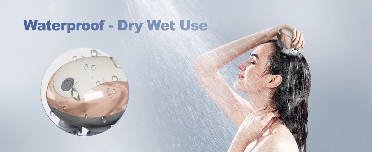Electric Scalp Massager Handheld Portable  Scalp Massager Head Scratcher for Full Body Massage Deep Clean and Stress Relax.